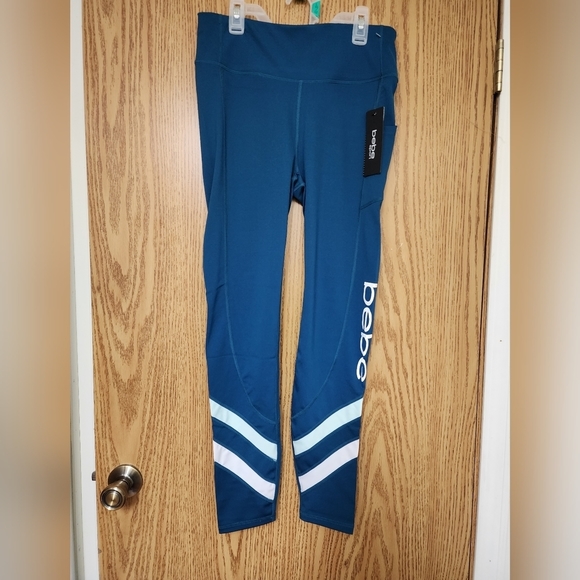 guc BEBE SPORT leggings w/pockets sz L - Picture 1 of 8